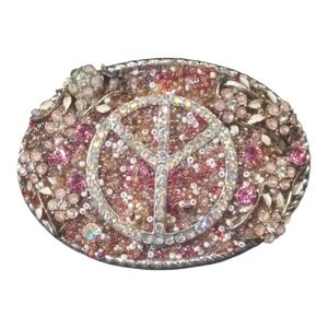 Peace Silver Belt Buckle